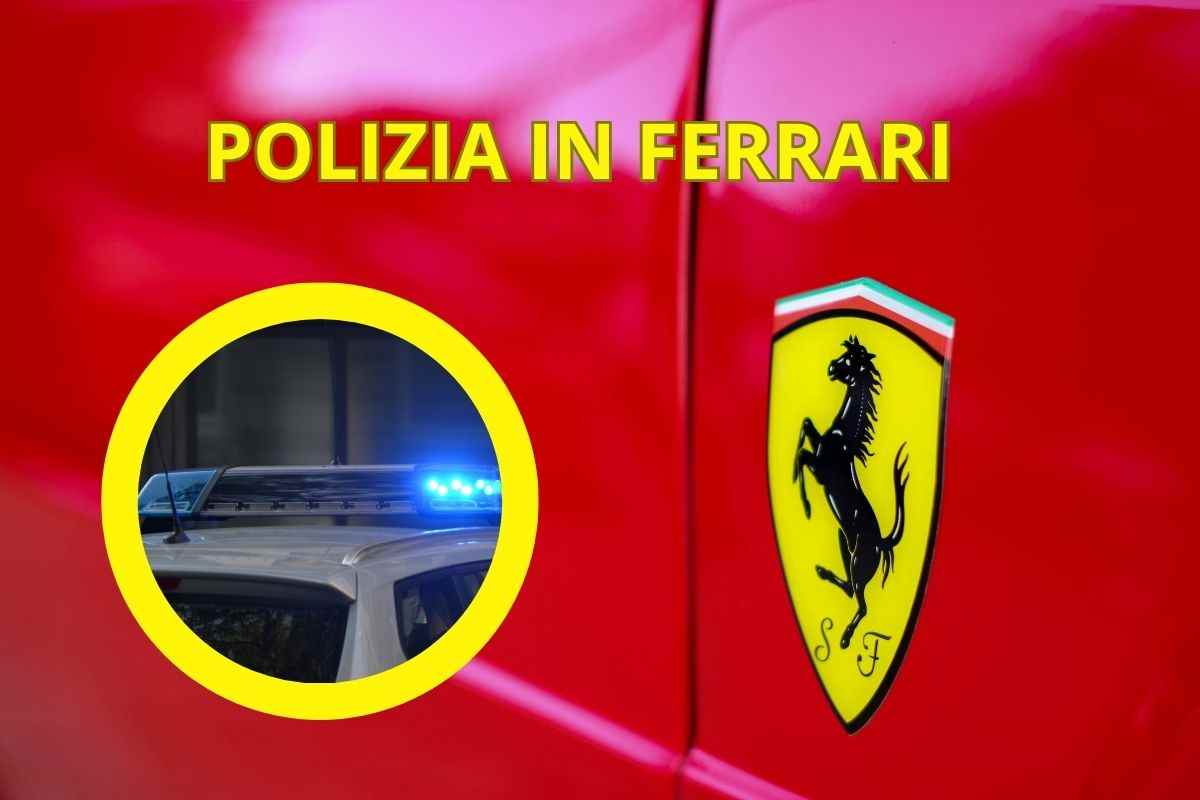 polizia ferrari auto modello