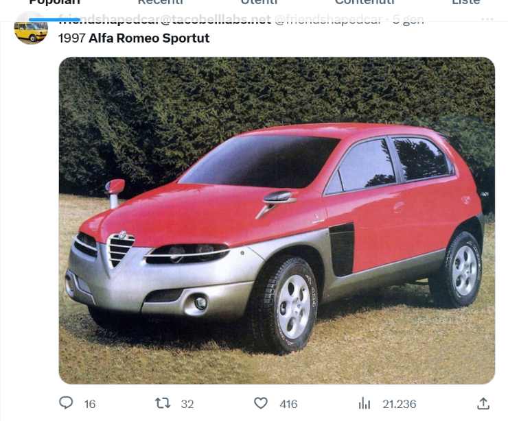 Alfa Romeo Sportut che orrore