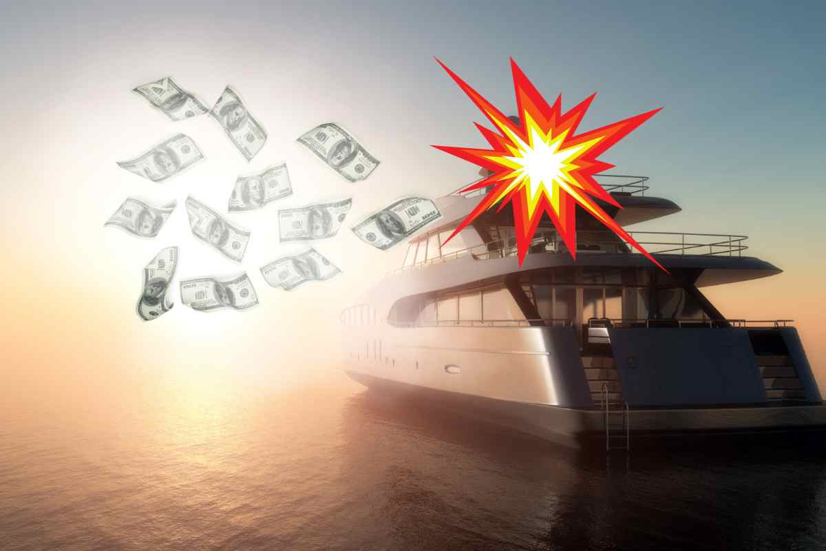 yacht 700 mila euro in fumo