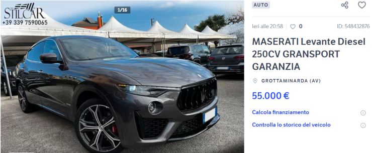 Maserati Levante occasione modello usato Subito.it