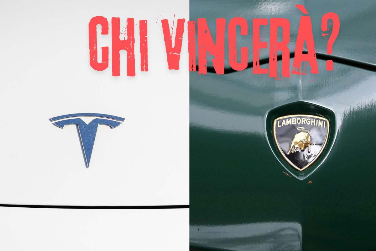 Lamborghini e Tesla, sfida ad alta velocità