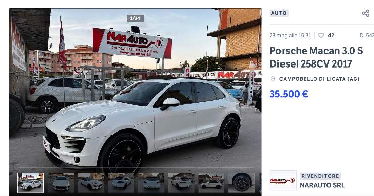 Porsche Macan offerta Subito.it