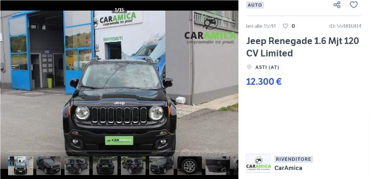 Jeep Renegade prezzo saldo occasione