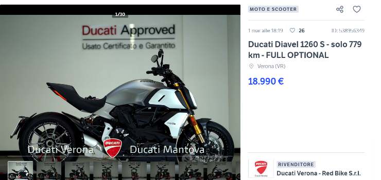 Ducati offerta occasione