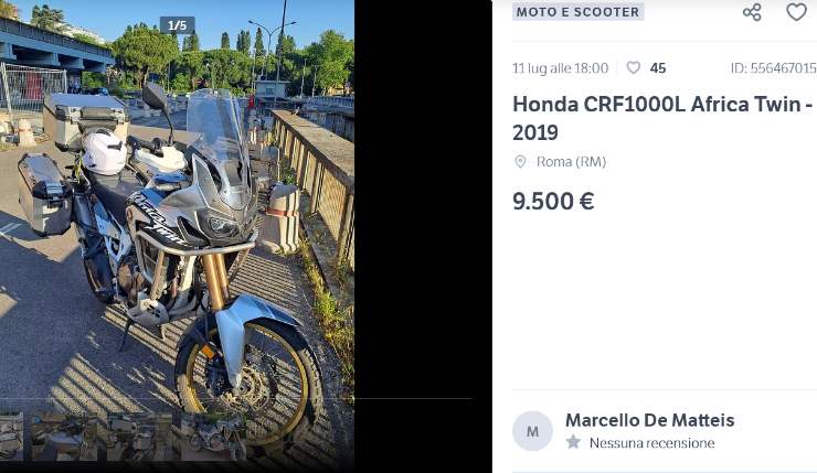 Honda Africa Twin offerta