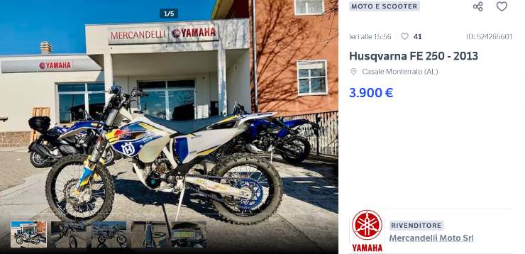 Husqvarna costo modello