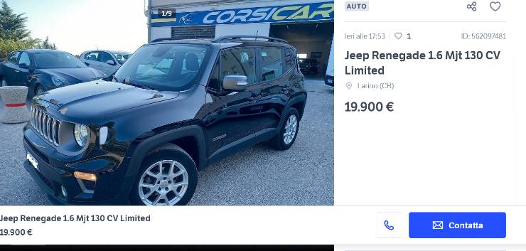 Jeep Renegade offerta