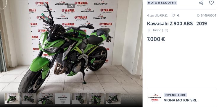 Kawasaki Z 900 ABS occasione unica