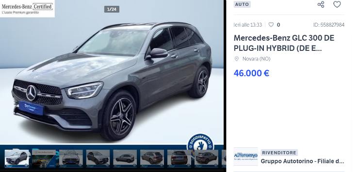 Mercedes GLC usata prezzo 