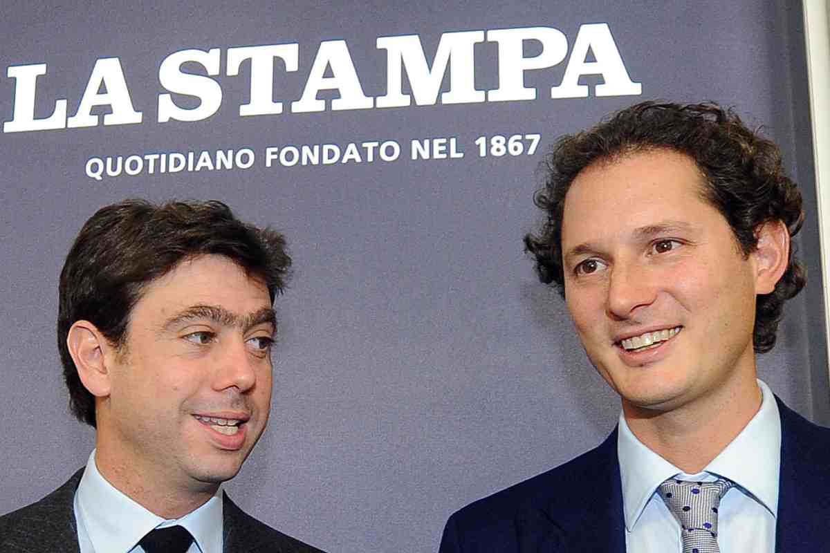 Agnelli Elkann zio e nipote