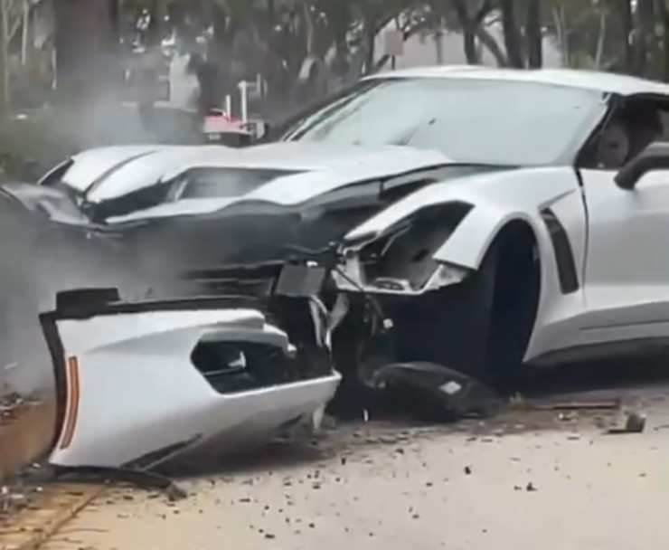 Corvette incidente botto terribile