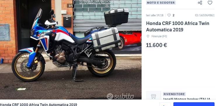 Honda Africa Twin prezzo e dettagli