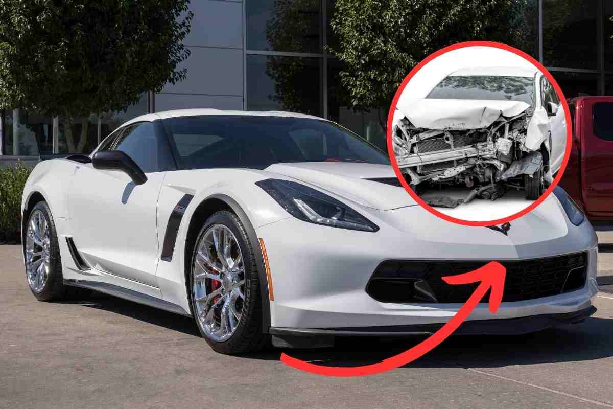 Incidente terribile per questa Corvette