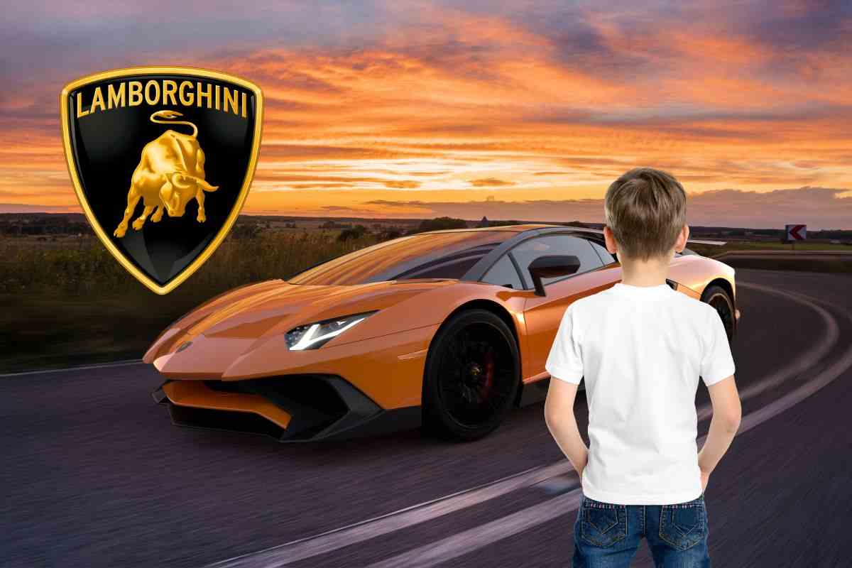 Lamborghini guidata da un bambino: storia da urlo