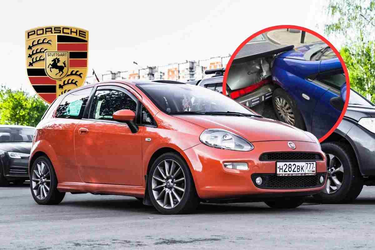 Porsche e FIAT Punto, è un vero disastro