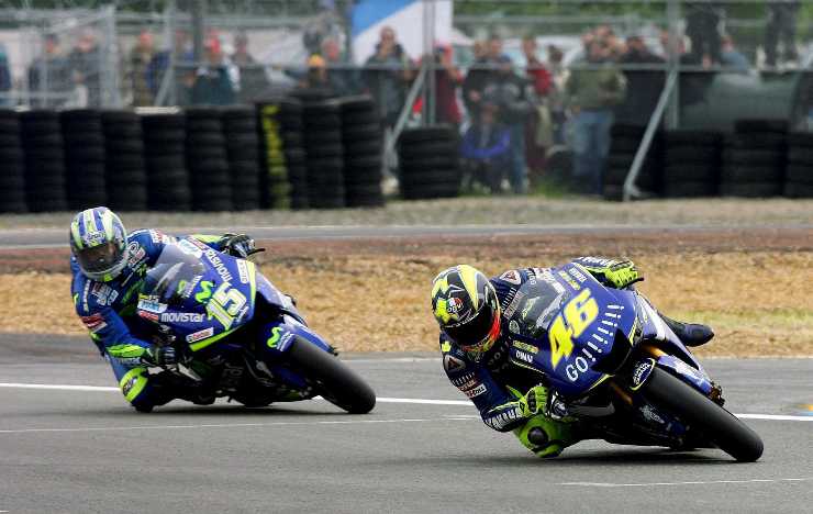 Valentino Rossi e Sete Gibernau grandi rivali